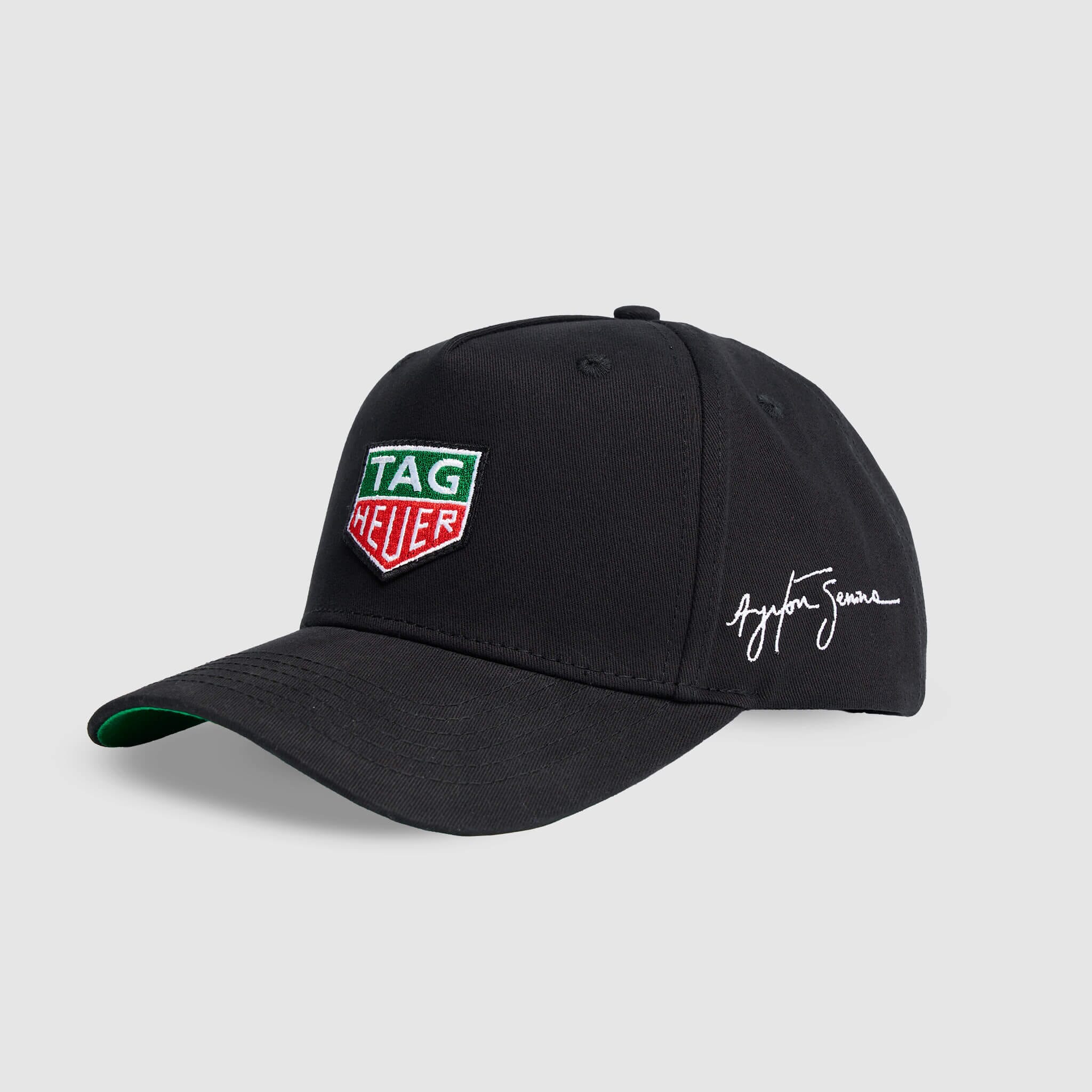 Ayrton Senna F1 x Tag Heuer 5 Panel Race Hat w/Hard Case - Black – Image 3
