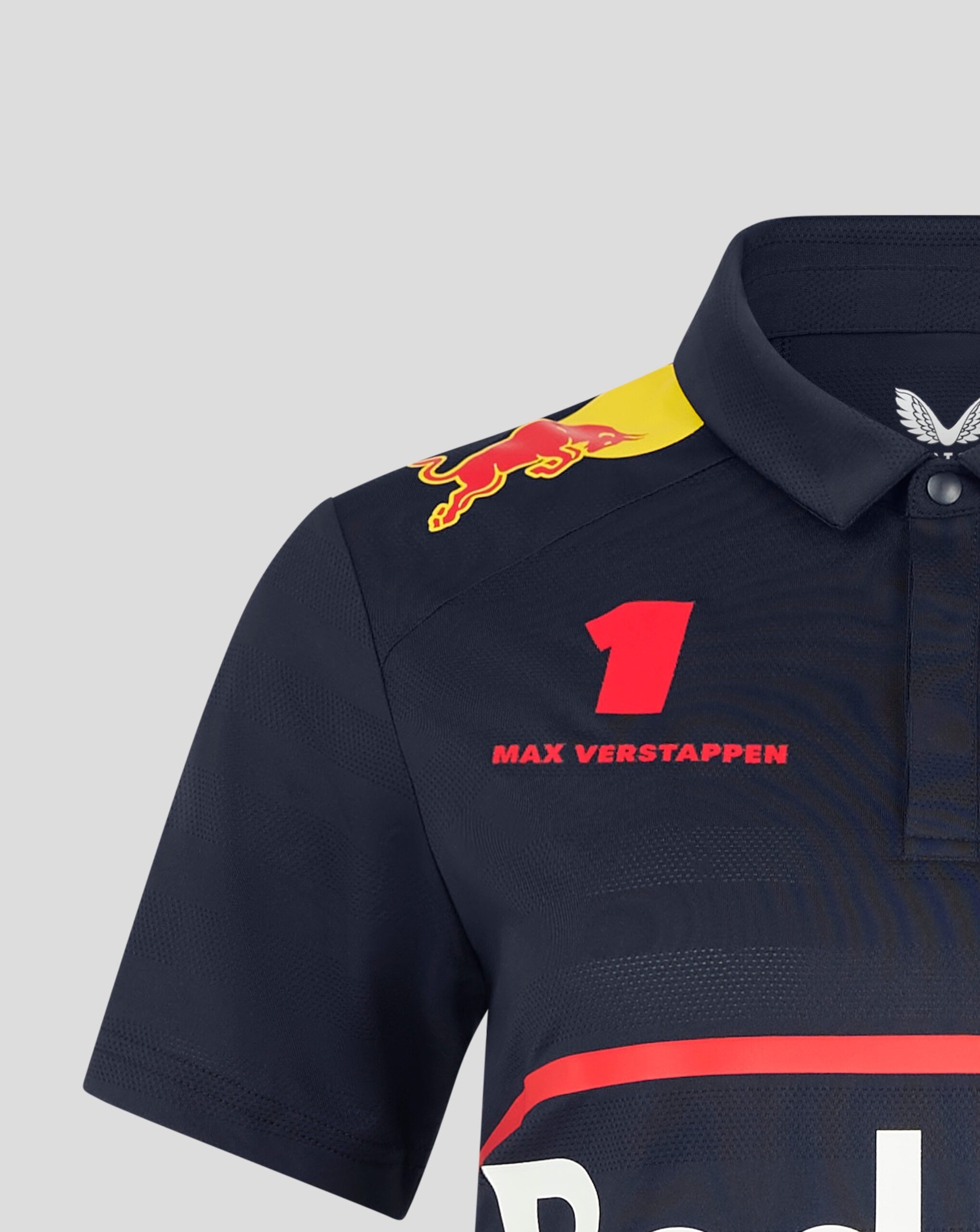 Red Bull Racing F1 Women's 2025 Max Verstappen Team Polo Shirt- Navy – Image 4