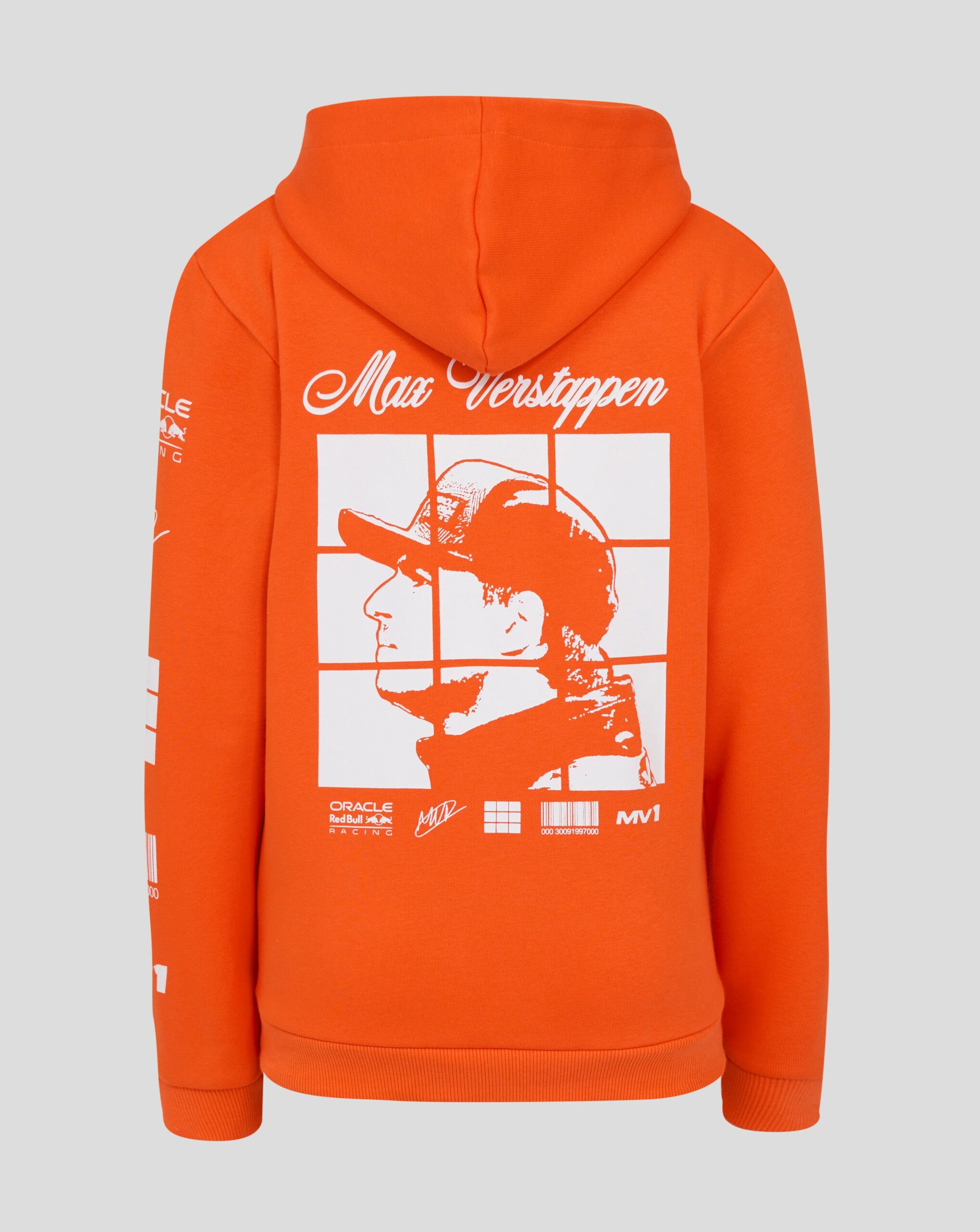 Red Bull Racing F1 Kids Max Verstappen Puzzle Pullover Hoodie - Youth Exotic Orange – Image 2