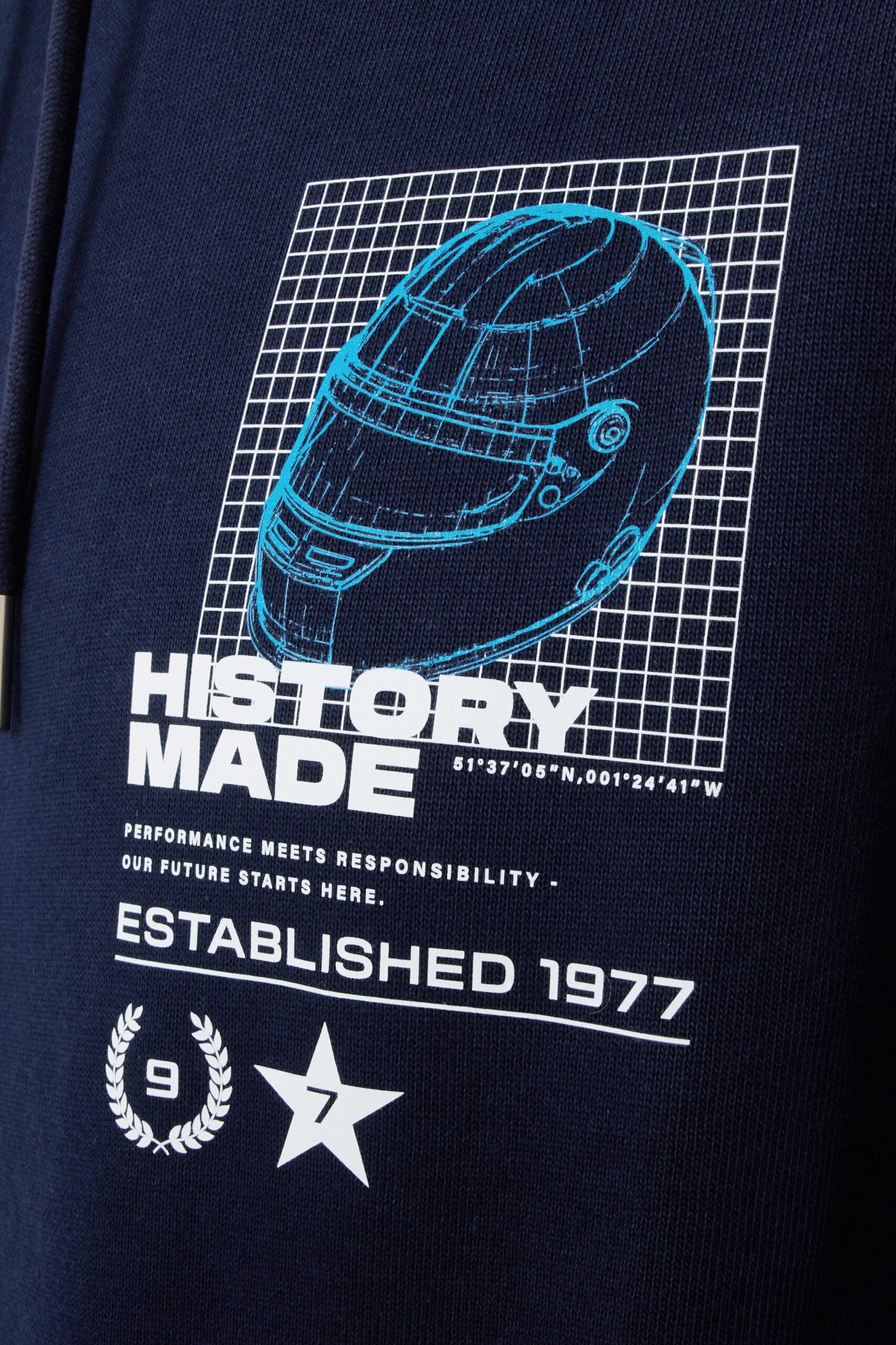 Williams Racing F1 "History Made" Helmet Hoodie - Blue – Image 6
