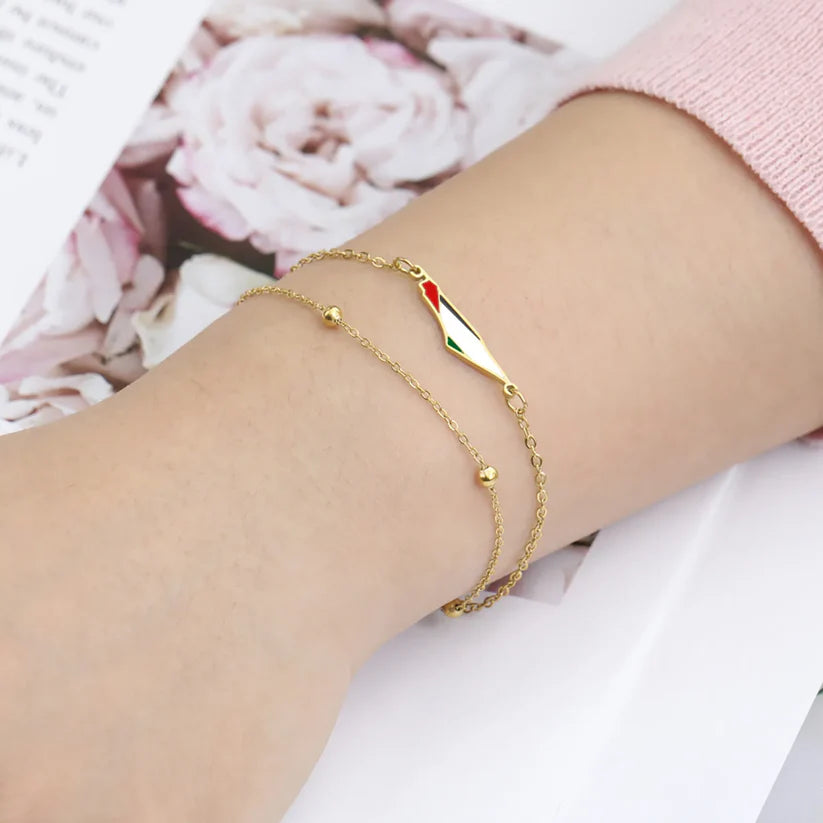 Bracelet Palestine Or Plaqué – Image 3