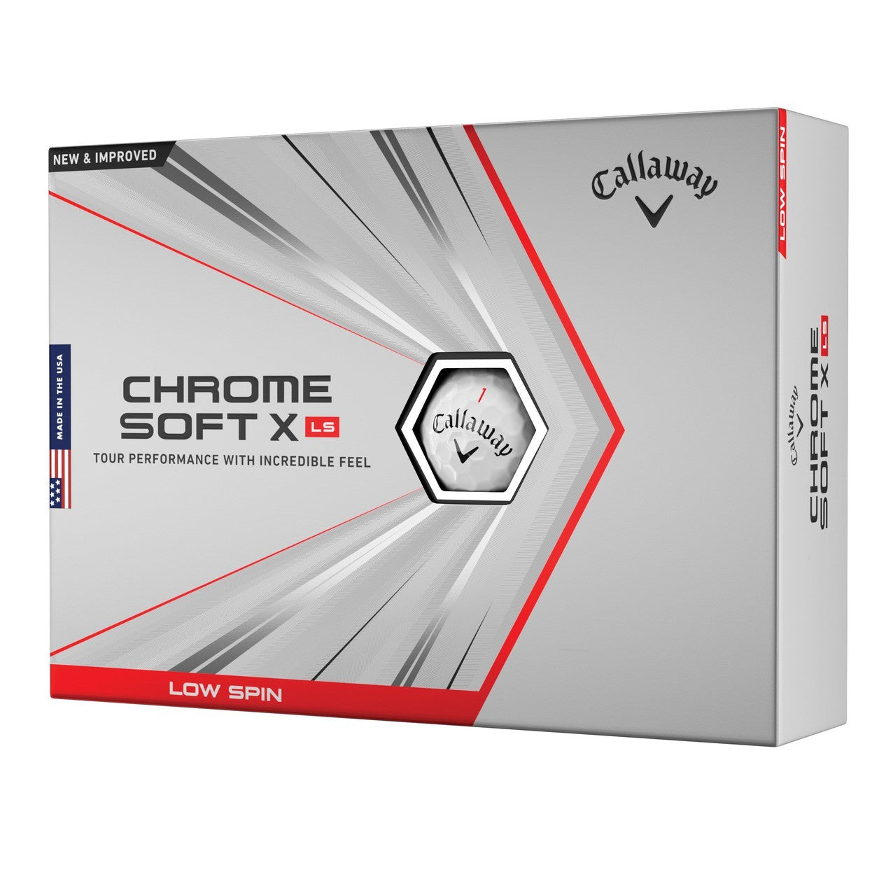 Callaway 2023 Chrome Soft X LS Golf Balls | White
