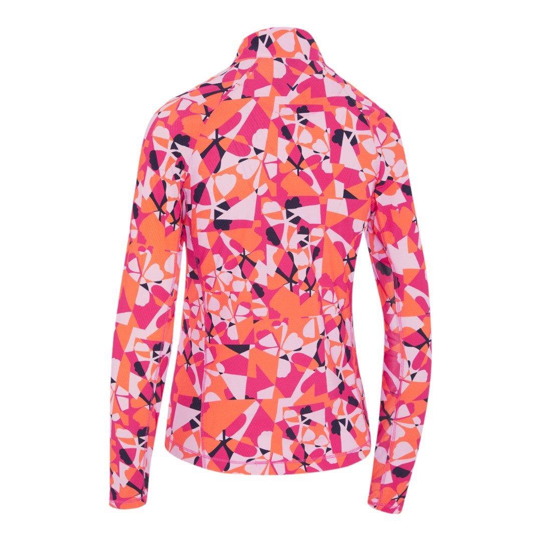 Callaway Ladies Geometric Floral Sun Protection Golf Midlayer CGKSE900 – Image 2