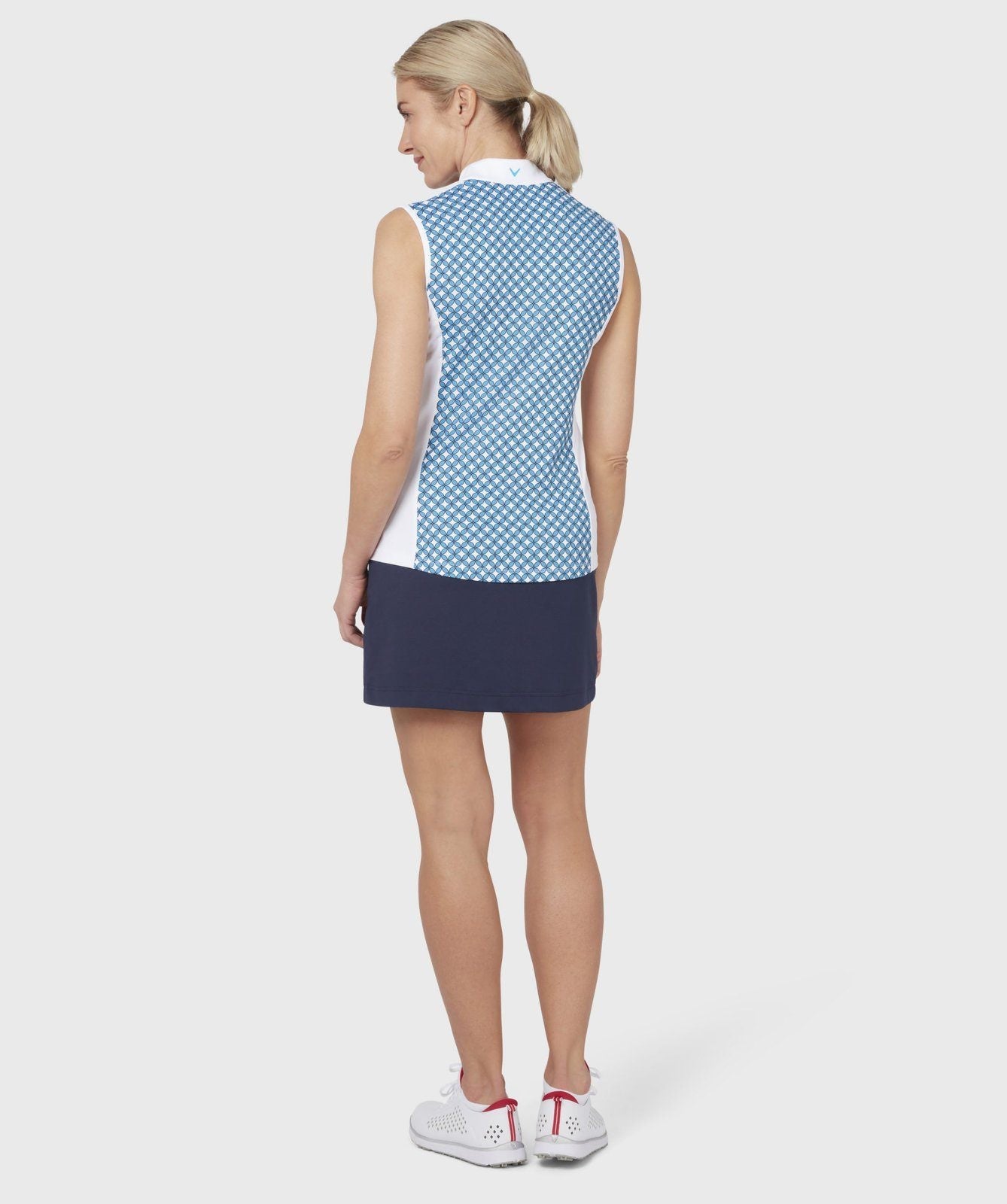 Callaway Ladies Printed Floral S/L Golf Polo Shirt CGKSC018 – Image 4