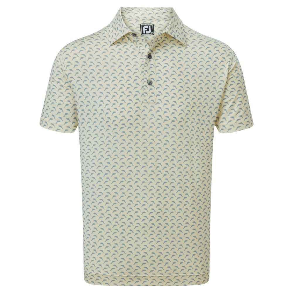 FootJoy Leaping Dolphins Print Lisle Golf Shirt 88354