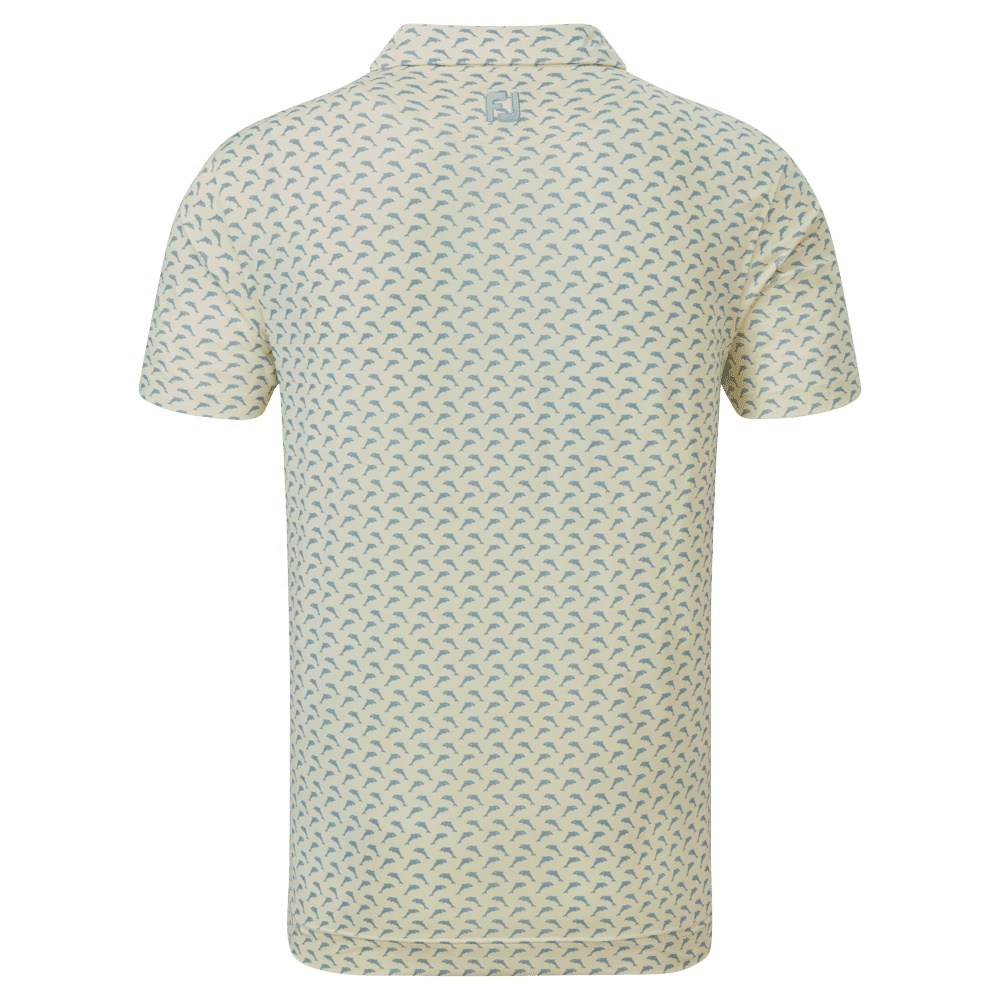 FootJoy Leaping Dolphins Print Lisle Golf Shirt 88354 – Image 2
