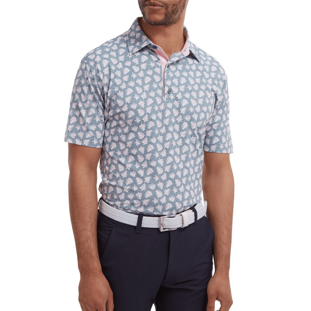 FootJoy Shadow Palm Print Pique Golf Shirt 88374 – Image 3