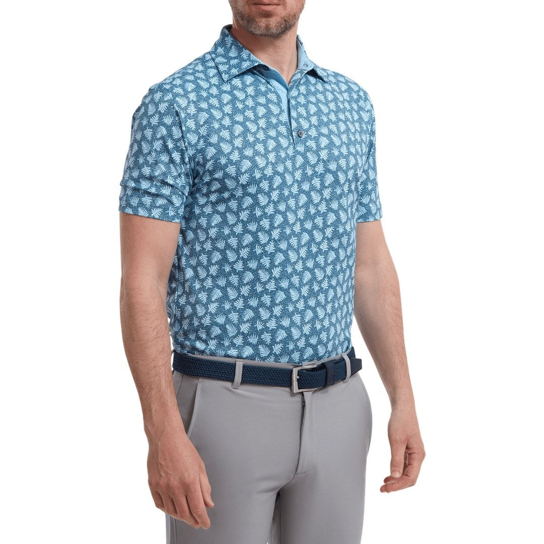FootJoy Shadow Palm Print Pique Golf Shirt 88375 – Image 3
