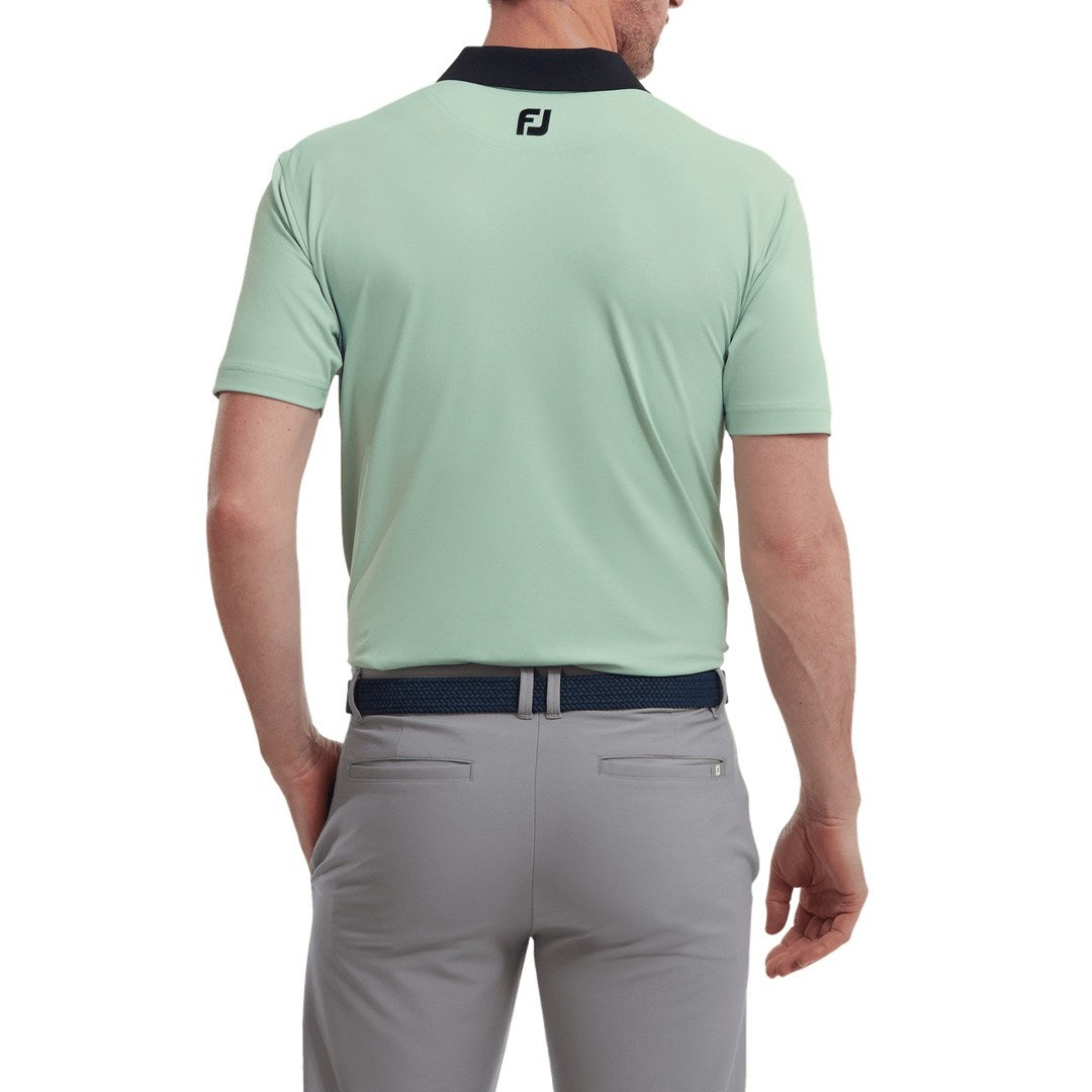 FootJoy Solid Stripe Placket Pique Golf Shirt 88380 – Image 3