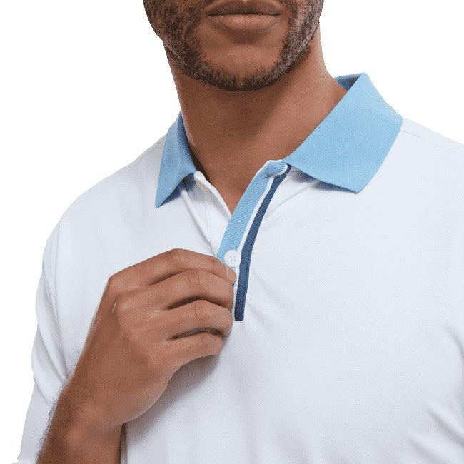 FootJoy Solid Stripe Placket Pique Golf Shirt 88382 – Image 3