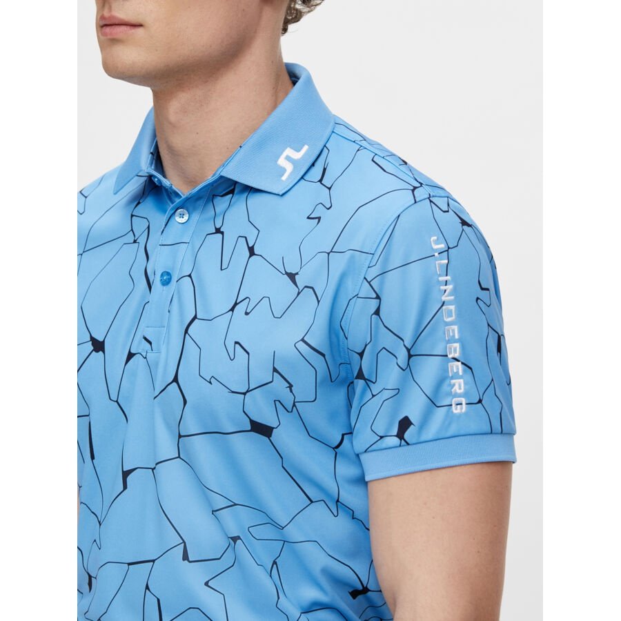 J. Lindeberg Tour Tech Print Golf Polo Shirt GMJT03921 – Image 4