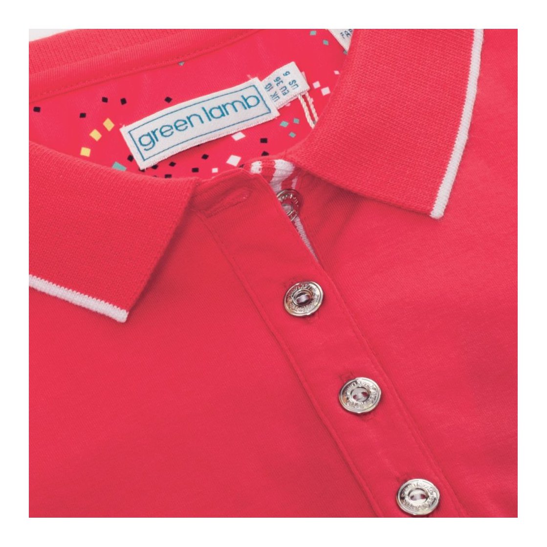 Green Lamb Ladies Ellen Club SL Golf Polo Shirt SG21861 – Image 3