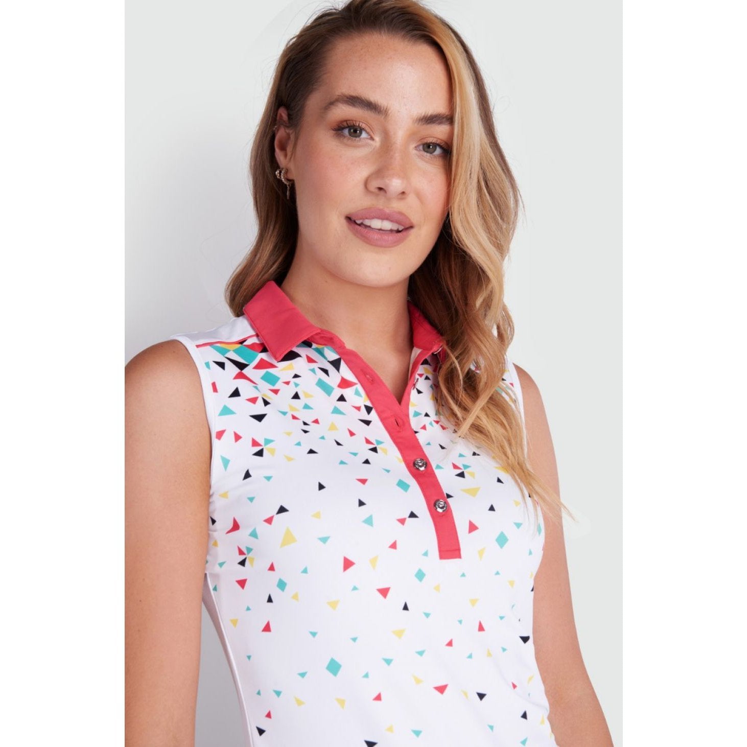 Green Lamb Ladies Enid Sleeveless Golf Polo Shirt SG21866 – Image 5