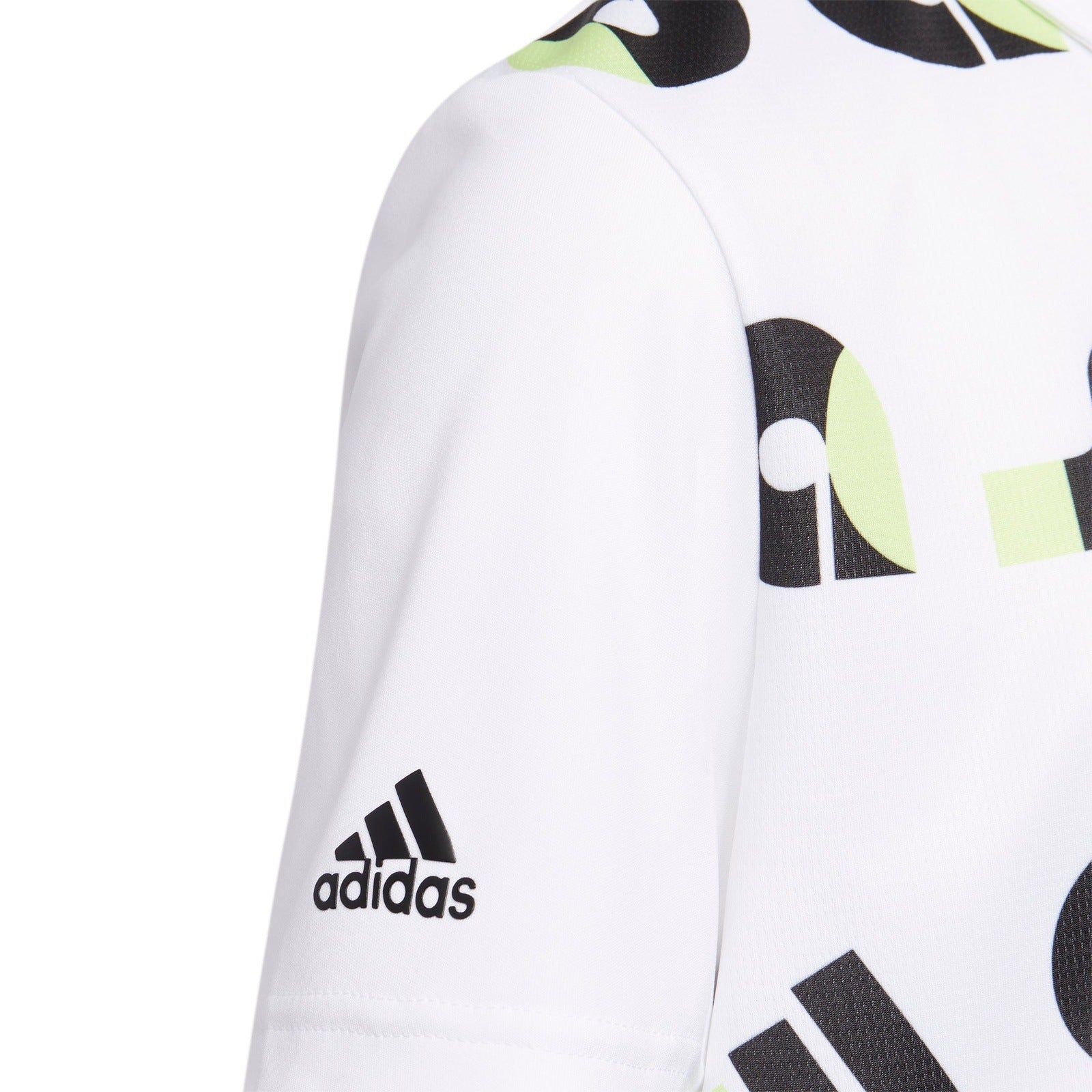 Junior adidas Graphic Print Golf Polo Shirt HC0251 – Image 3