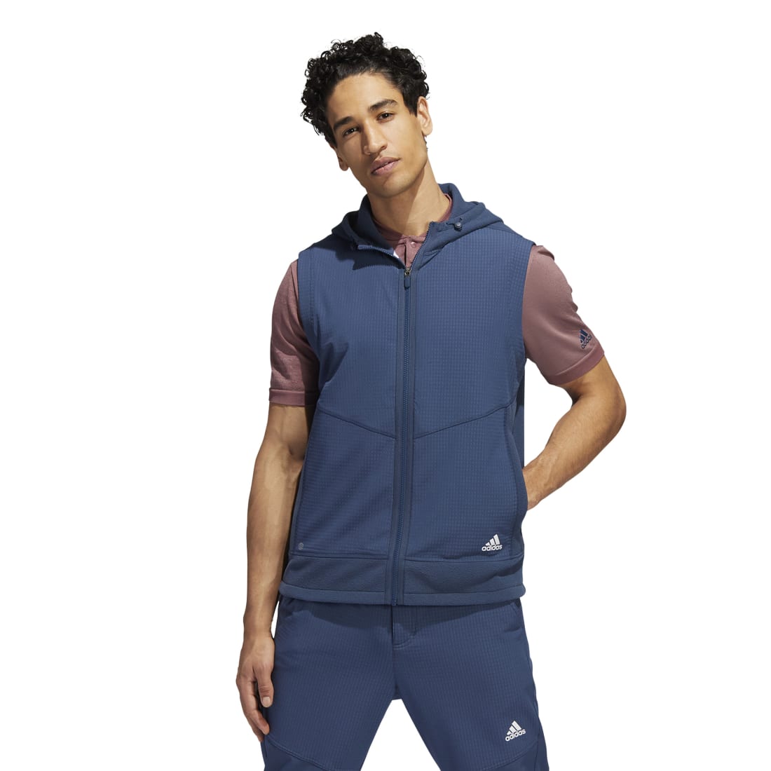 adidas Hooded Full Zip Golf Vest HF6565 – Image 2