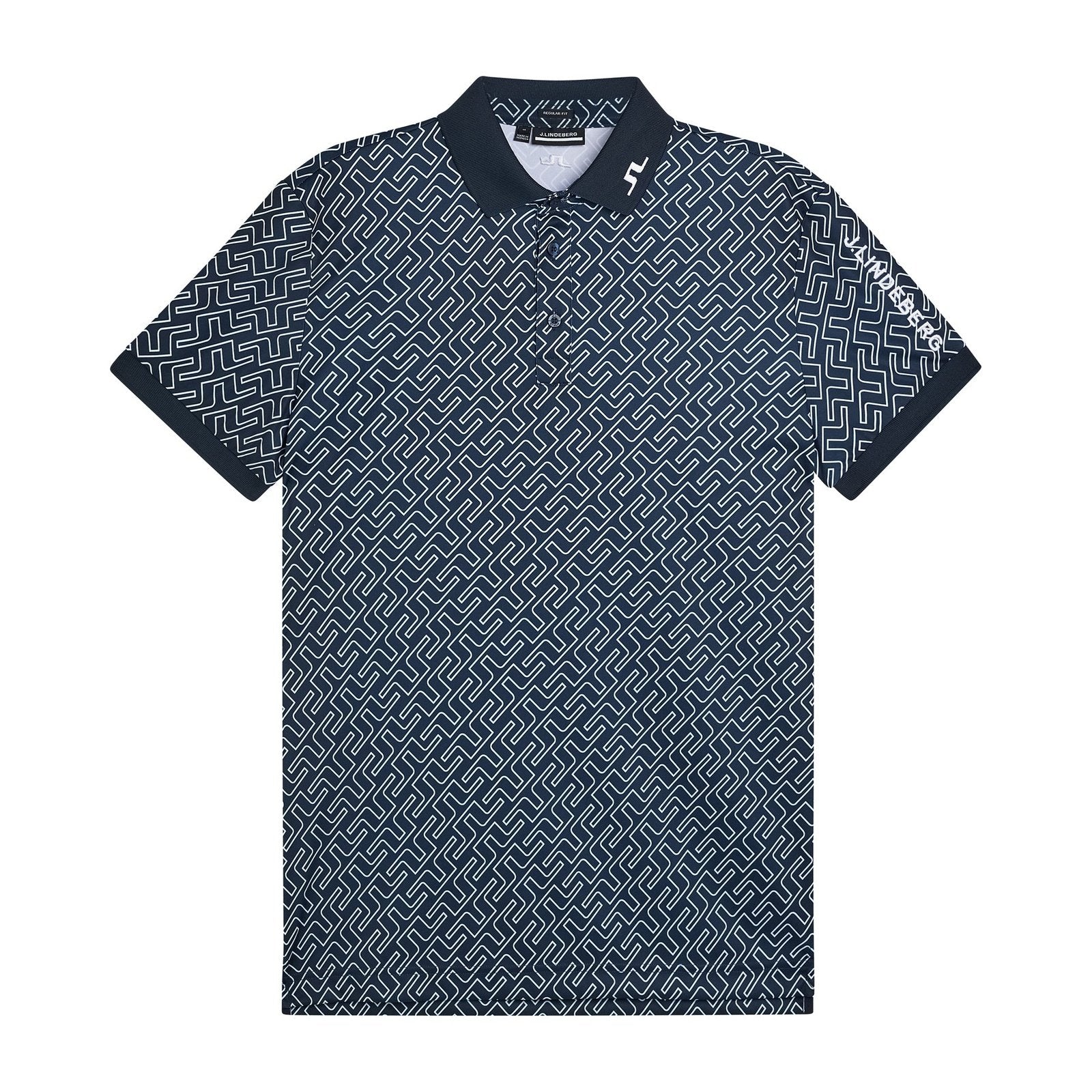 J.Lindeberg Tour Tech Print Golf Shirt GMJT07067 – Image 5