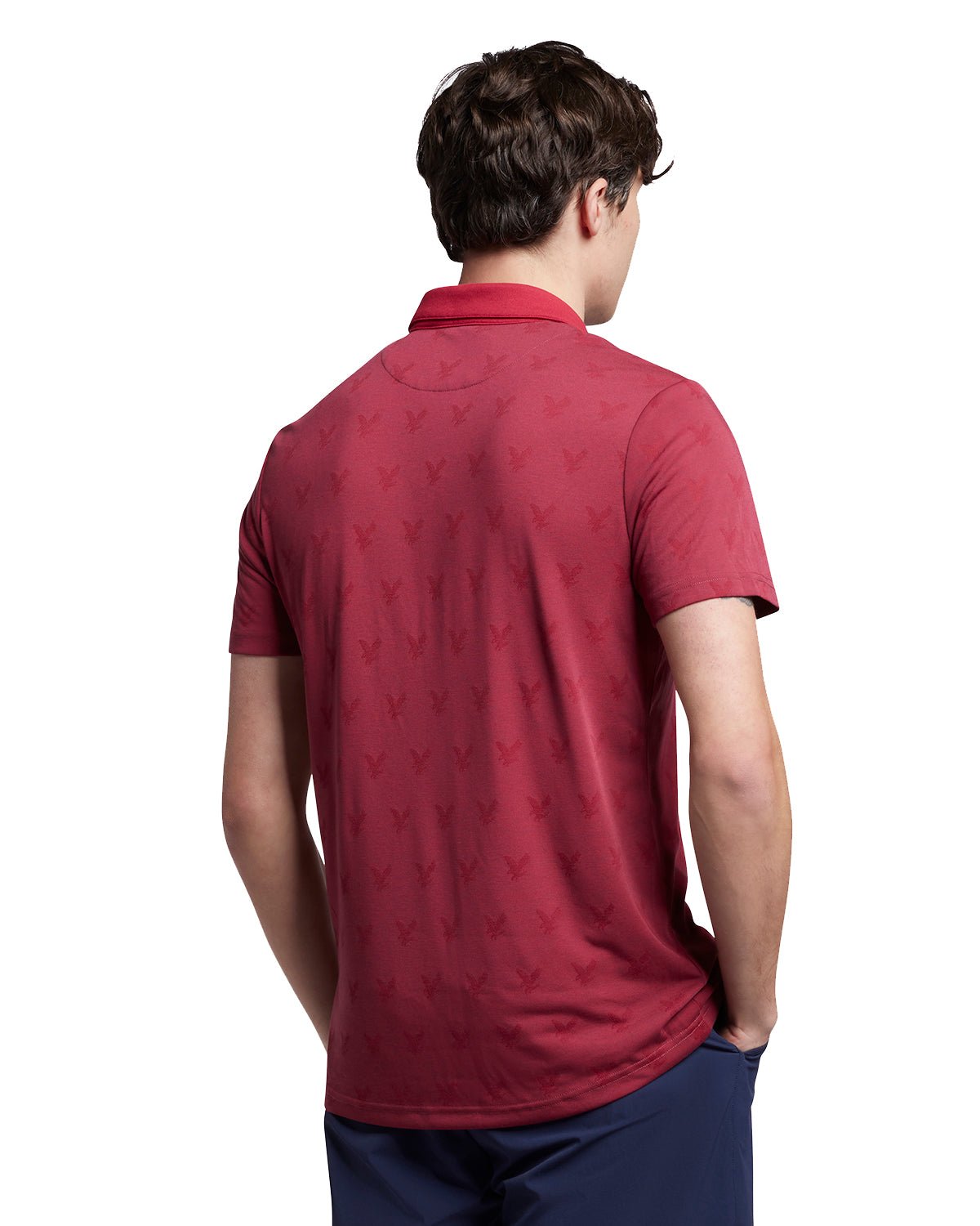 Lyle & Scott Jacquard Golf Polo Shirt SP1562G – Image 2