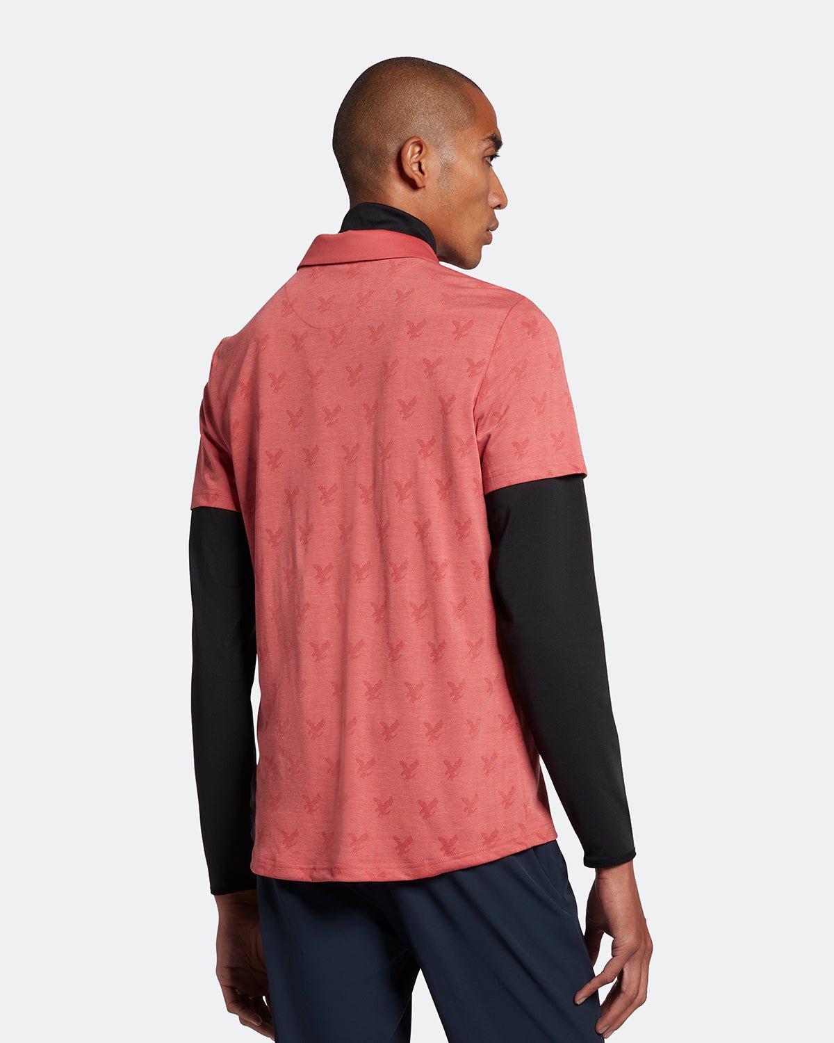 Lyle & Scott Jacquard Golf Polo Shirt SP1562G – Image 2
