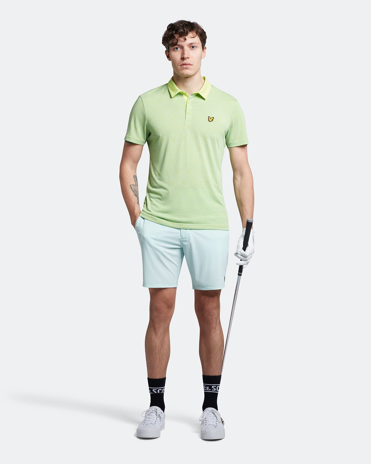 Lyle & Scott Jacquard Golf Polo Shirt SP1562G – Image 4