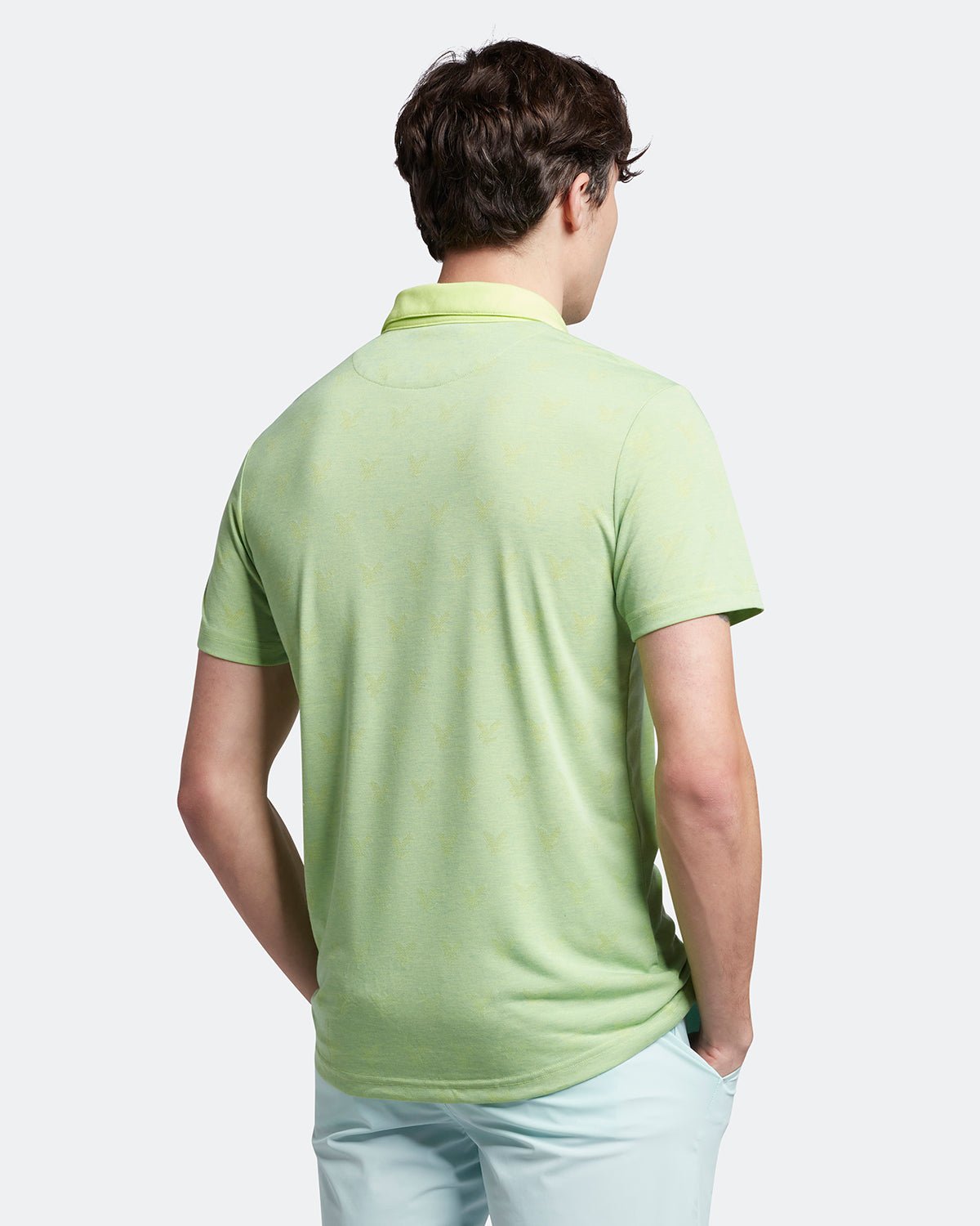 Lyle & Scott Jacquard Golf Polo Shirt SP1562G – Image 2
