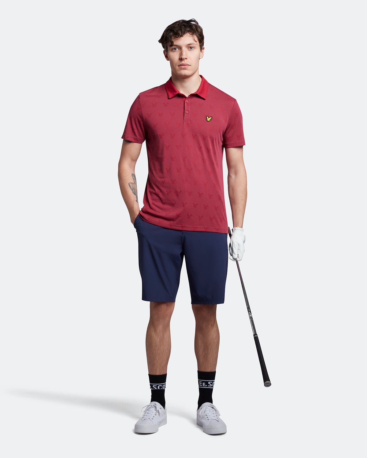 Lyle & Scott Jacquard Golf Polo Shirt SP1562G – Image 3