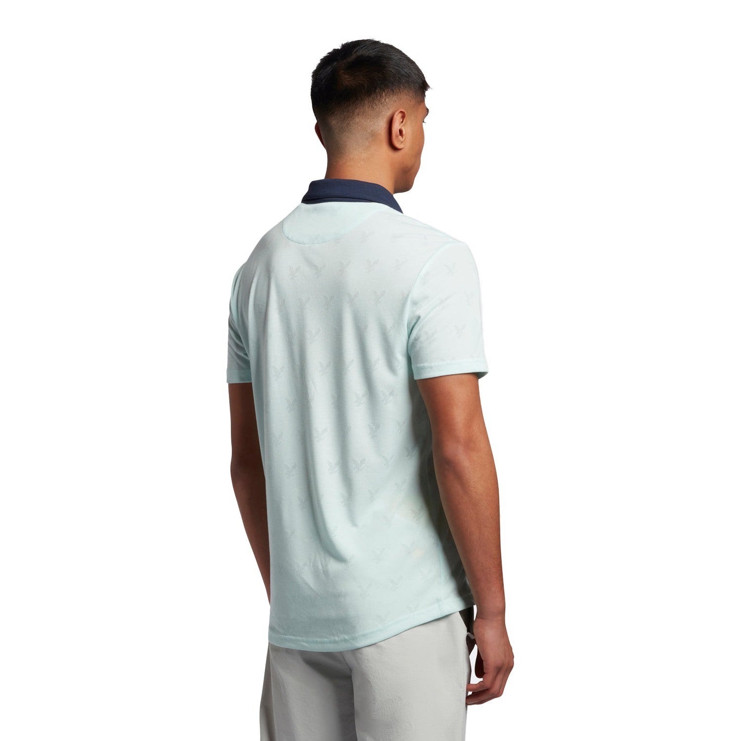 Lyle & Scott Jacquard Golf Polo Shirt SP1562G – Image 2
