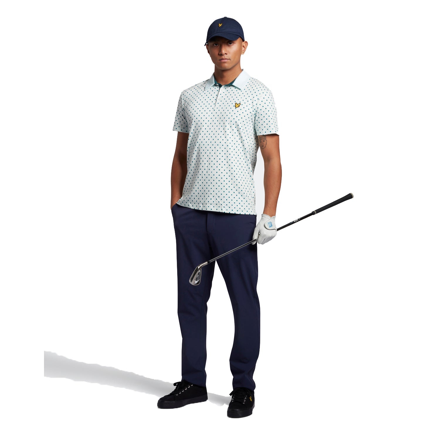 Lyle & Scott Lyle Polka Dot Golf Polo Shirt SP1665G – Image 2