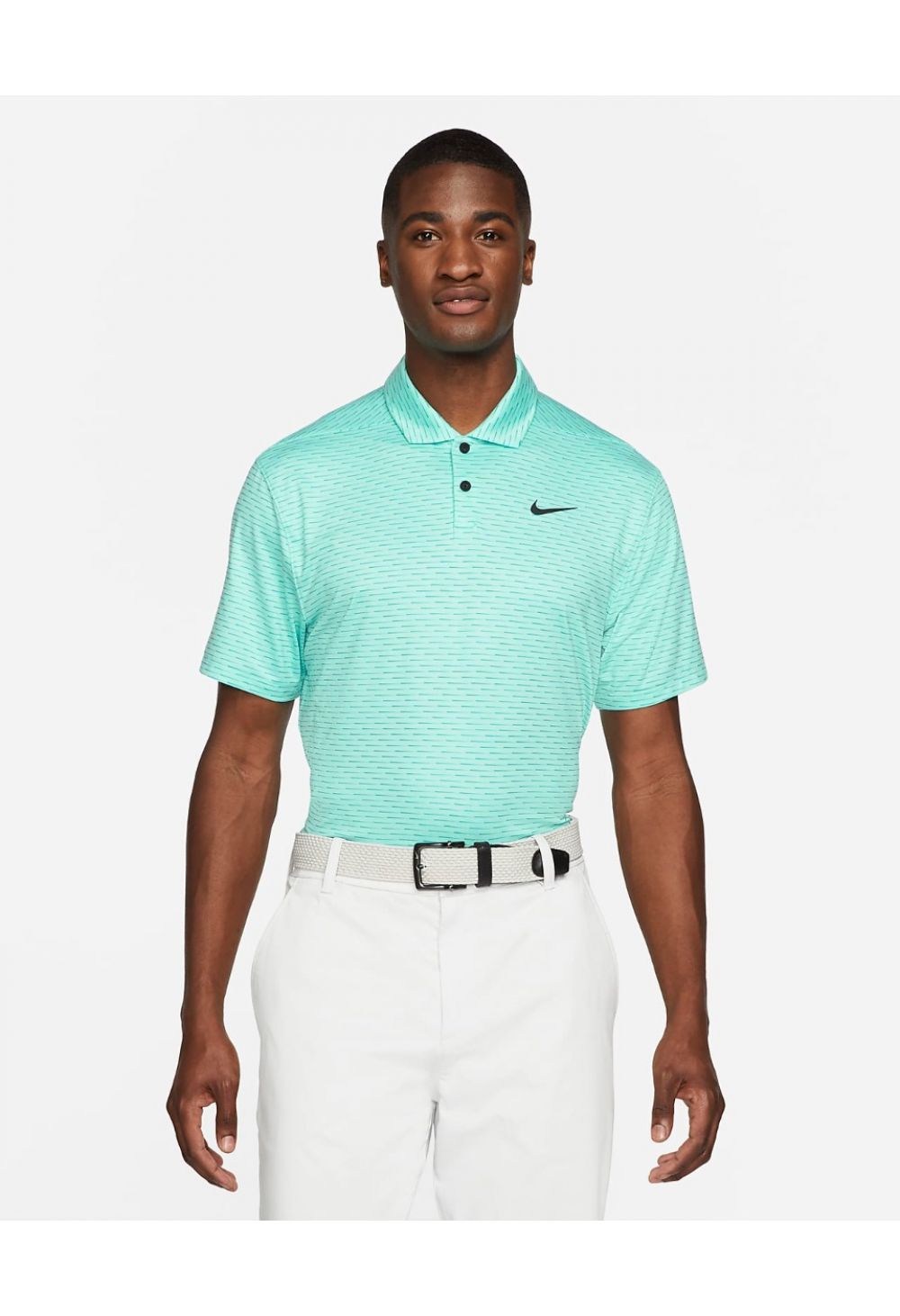 Nike Dry Vapor Striped Golf Polo Shirt CU9798 – Image 2