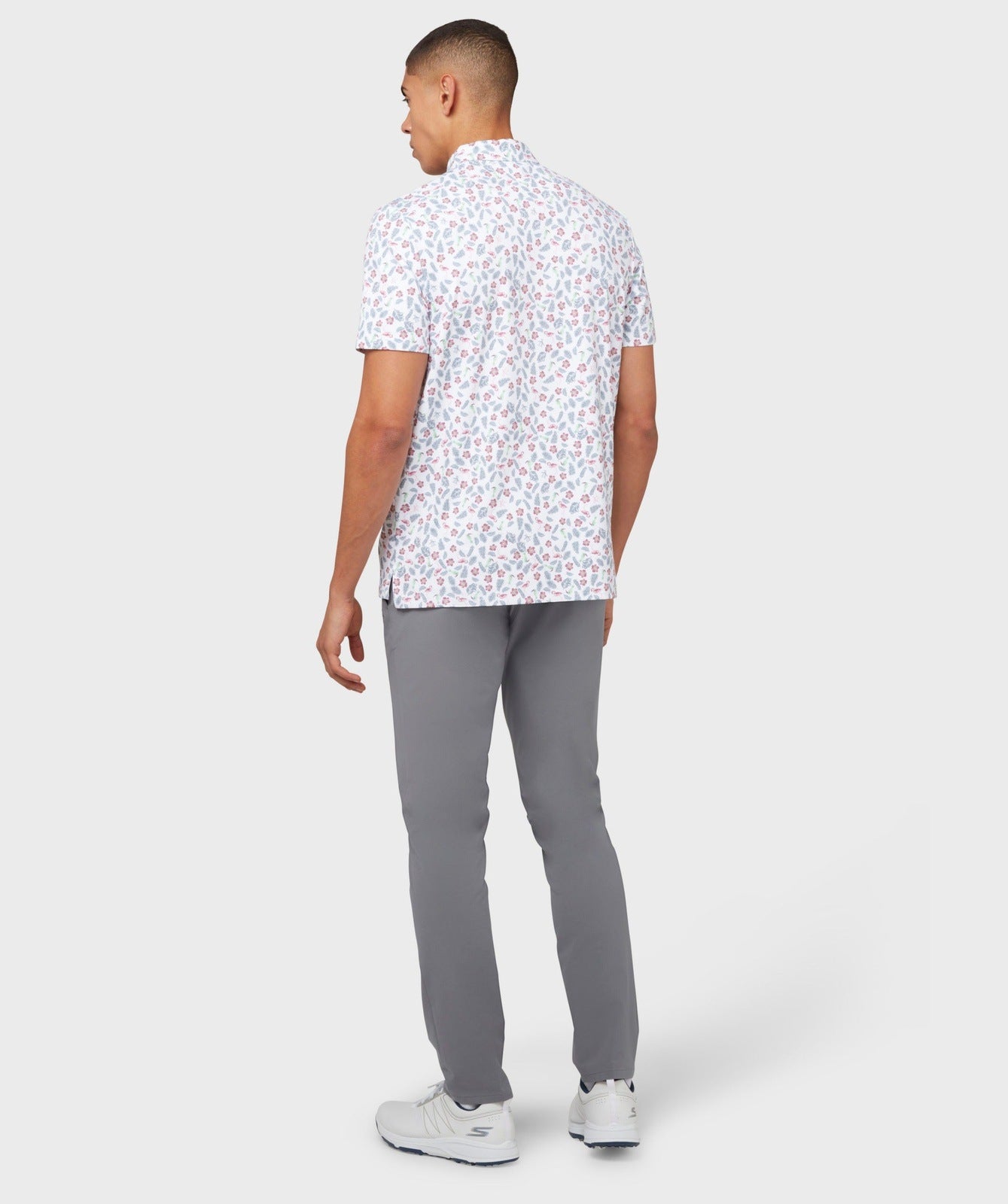 Original Penguin Whimsical Tropical Print Golf Polo Shirt OGKSC027 – Image 3