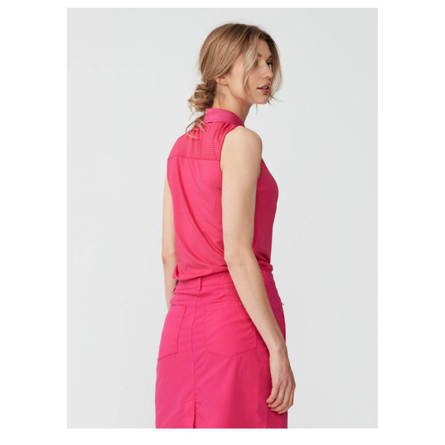 Rohnisch Ladies Miko Golf Sleeveless Polo Shirt 110169 – Image 3