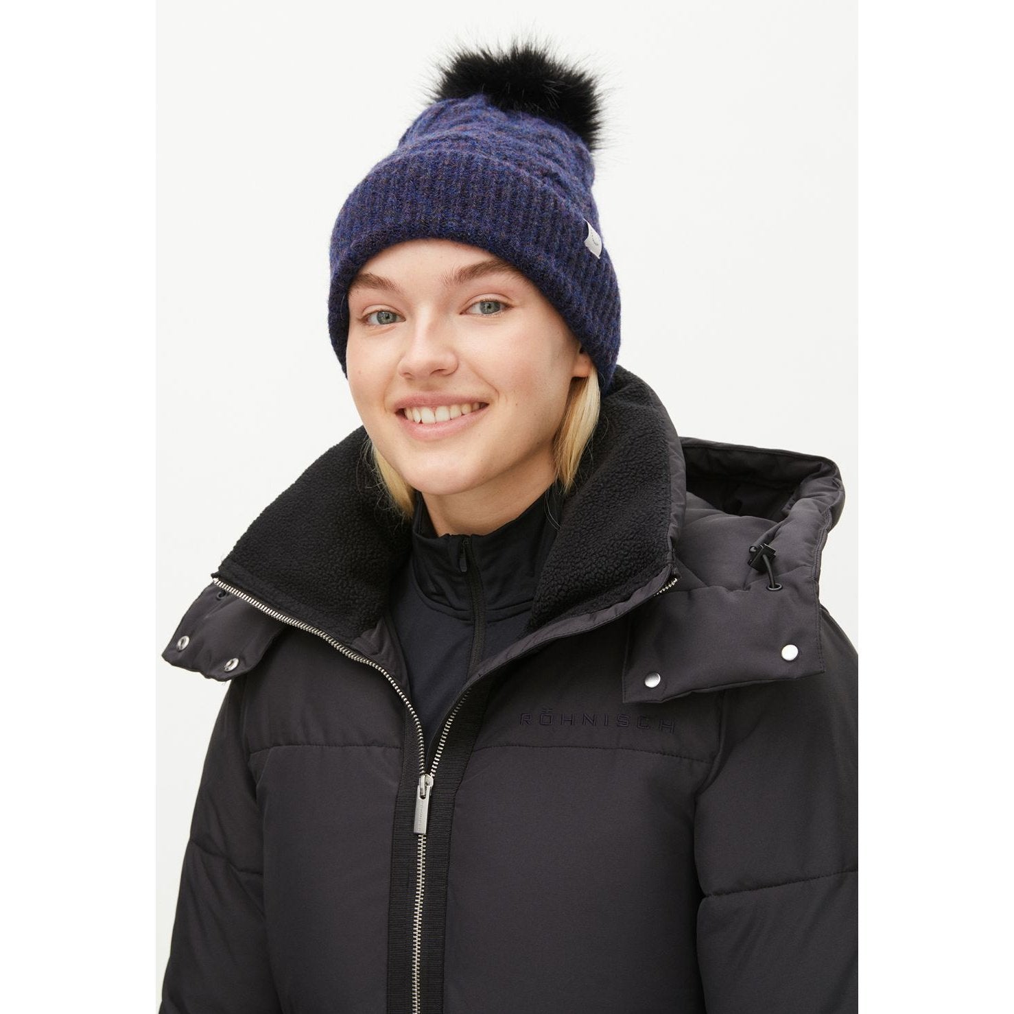 Rohnisch Ladies Pom Braid Golf Beanie 110804 – Image 2