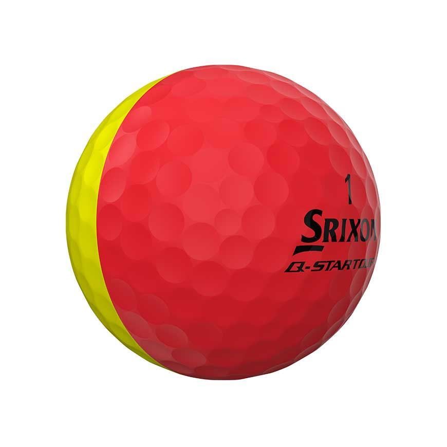 Srixon Q Star Tour Golf Balls Divide Yellow/Red – Image 3