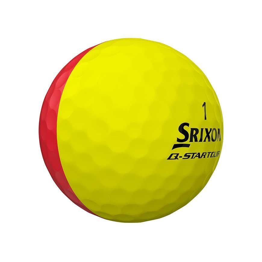 Srixon Q Star Tour Golf Balls Divide Yellow/Red – Image 2