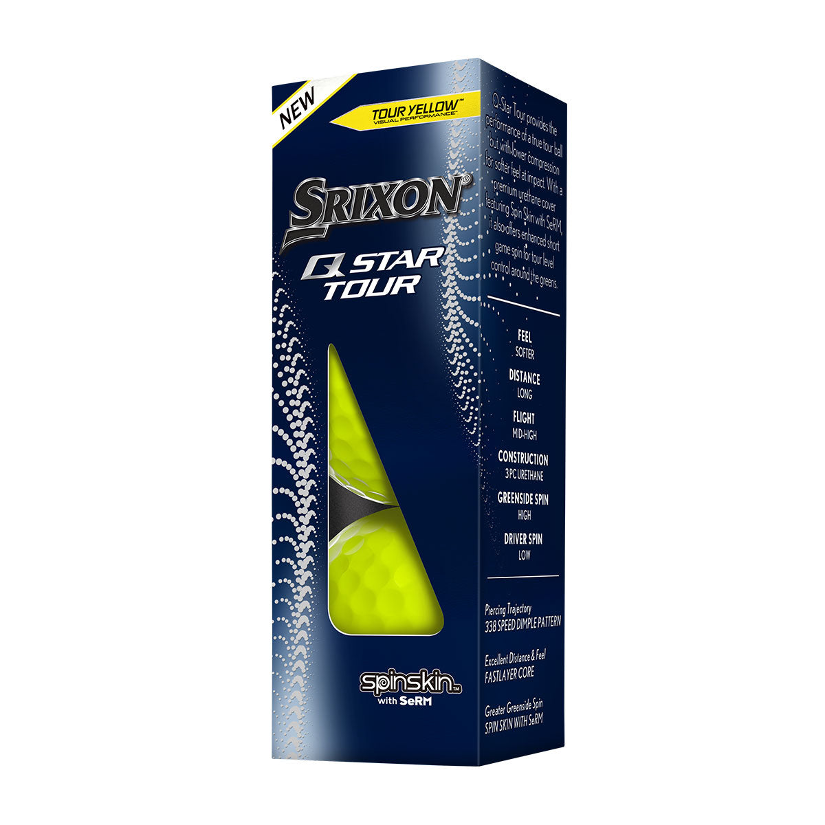 Srixon Q Star Tour Golf Balls | Yellow – Image 4