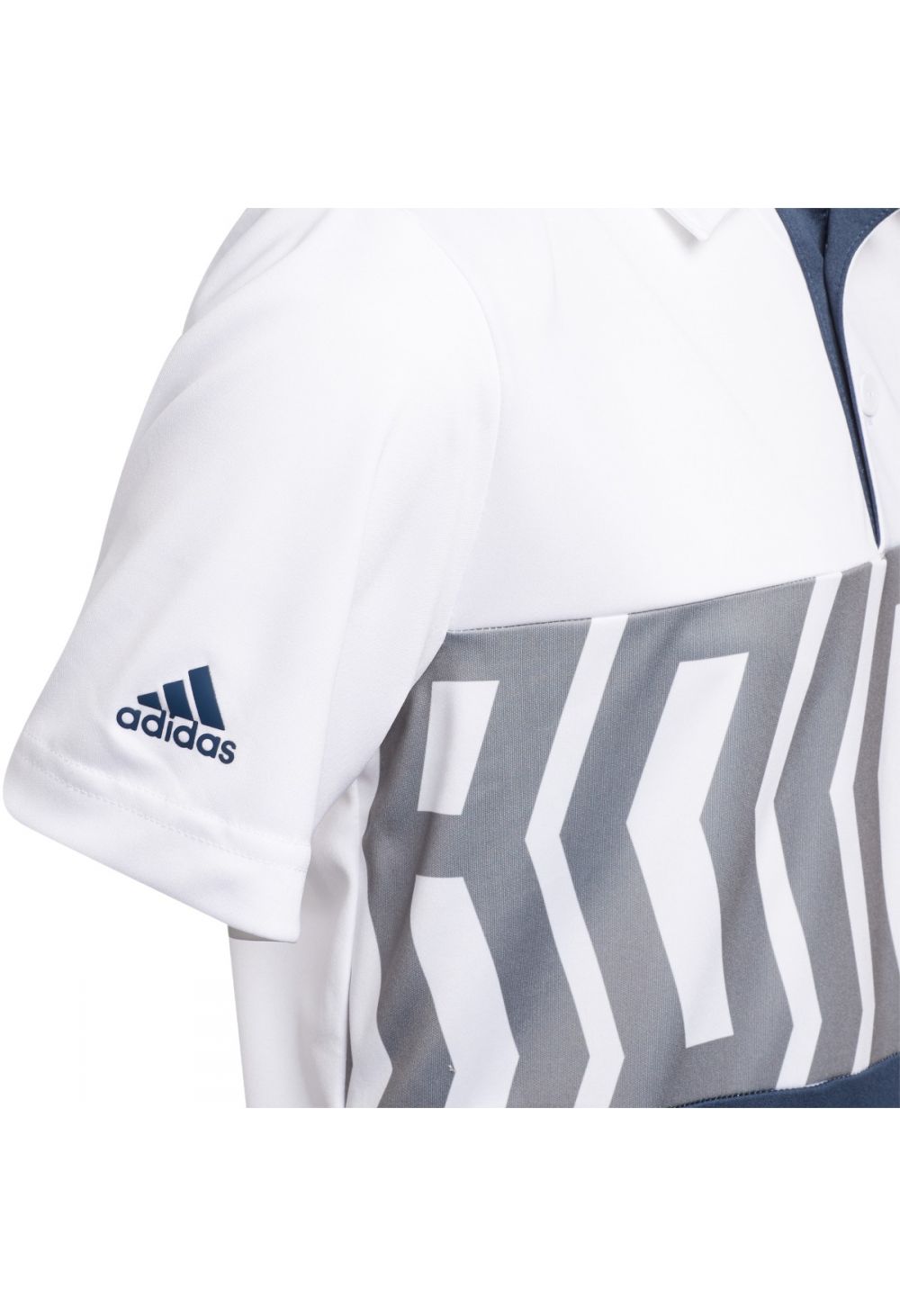 adidas Junior Print Colour Blocking Polo Shirt GM4116 – Image 4