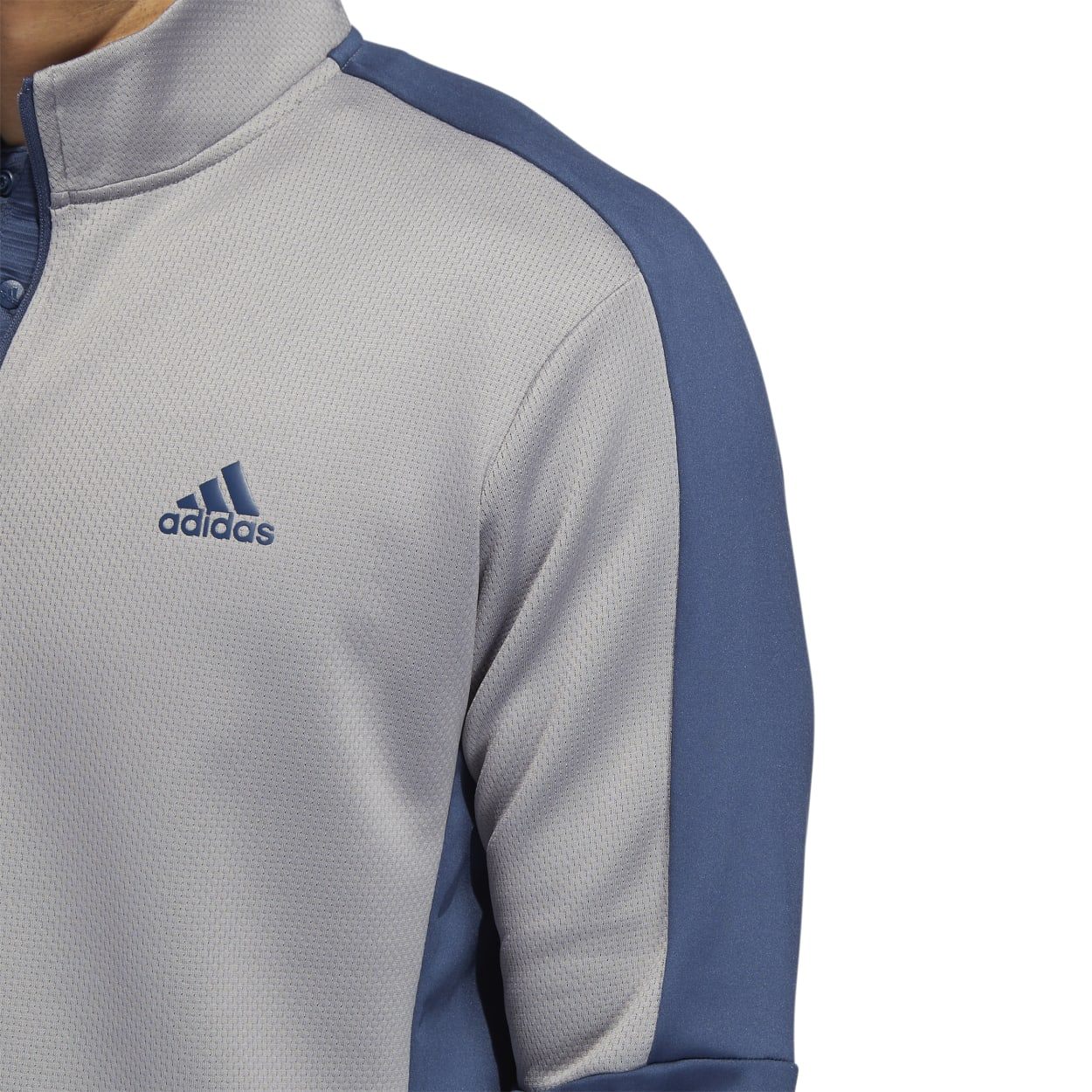adidas Colour Block 1/4 Zip Golf Sweater HG8831 – Image 2