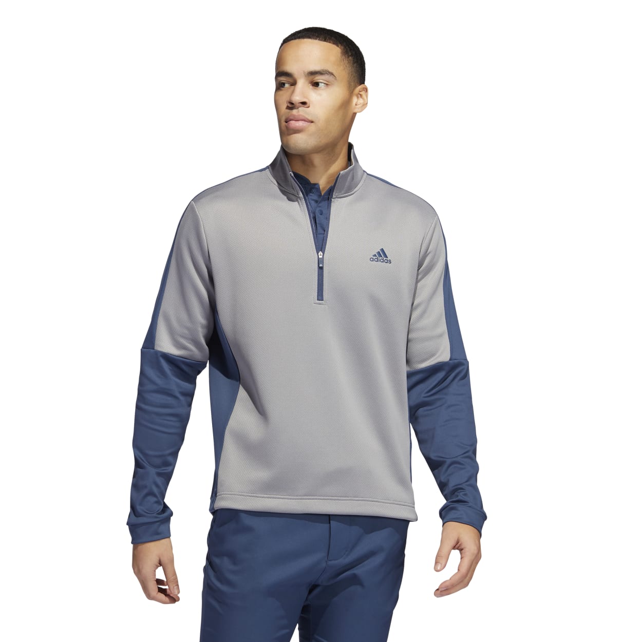 adidas Colour Block 1/4 Zip Golf Sweater HG8831 – Image 4