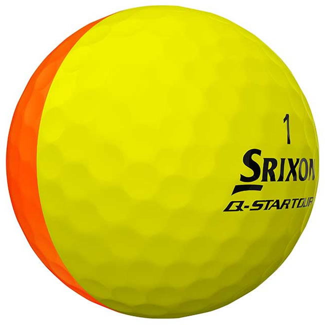 Srixon Q Star Tour Golf Balls Divide | Yellow/Orange – Image 3